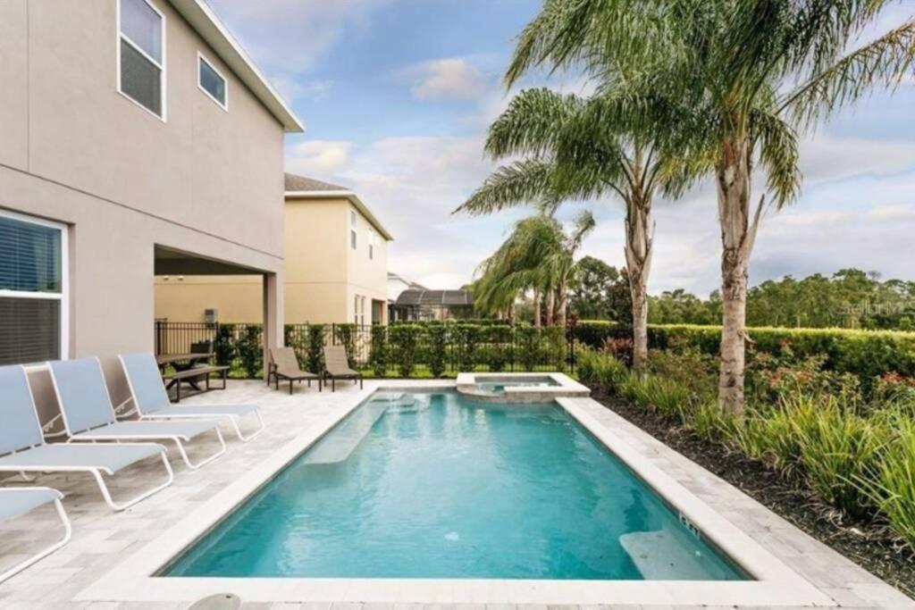 Luxurious Modern Villa Near Disney With Theater, Pool And Spa In Encore Resort At Reunion オーランド エクステリア 写真